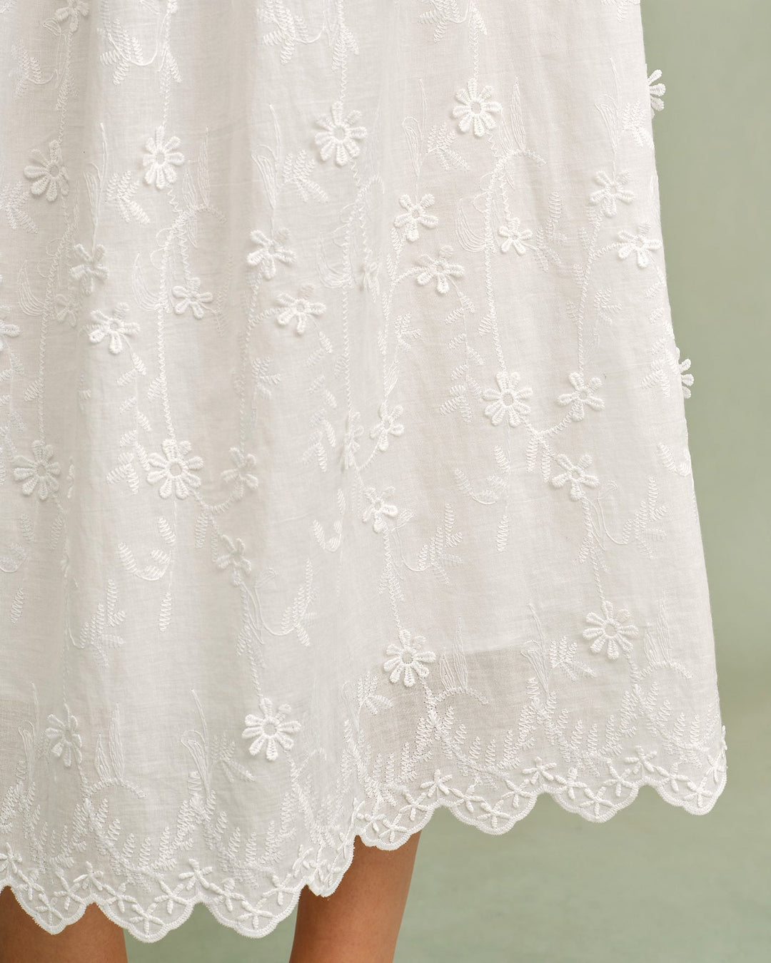 Willa | Floral Print Round Neck Midi Dress