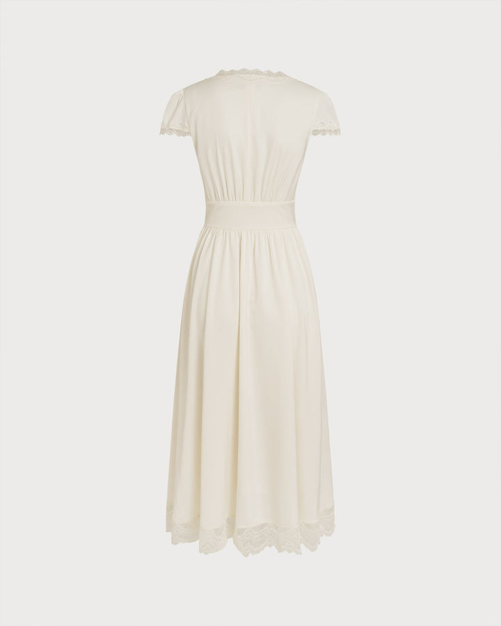 Valentina | V-Neck Lace Maxi Dress