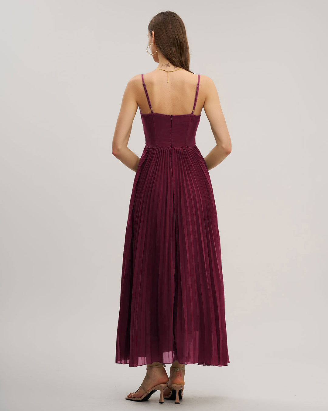 Odette | Sweetheart Neck Flowy Maxi Dress