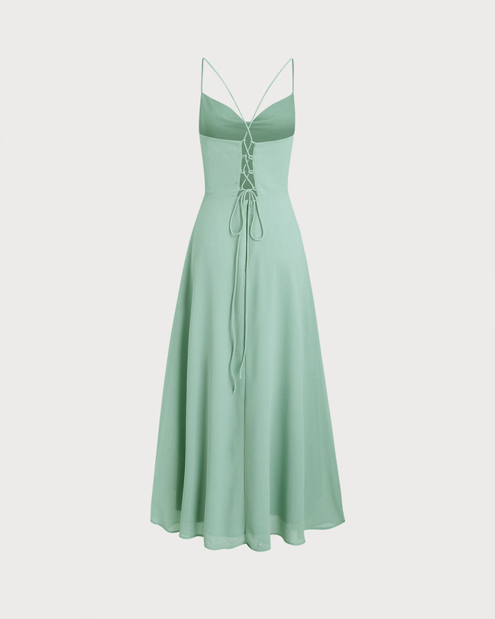 Cayla | Backless Spaghetti Strap Slip Maxi Dress