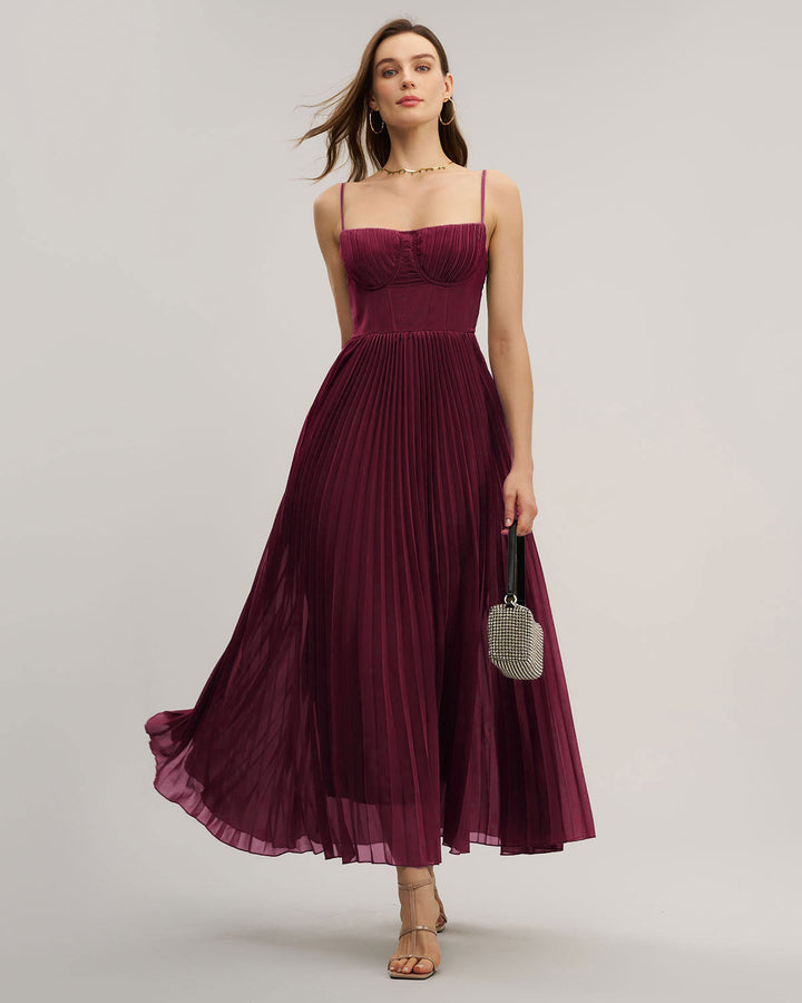 Odette | Sweetheart Neck Flowy Maxi Dress