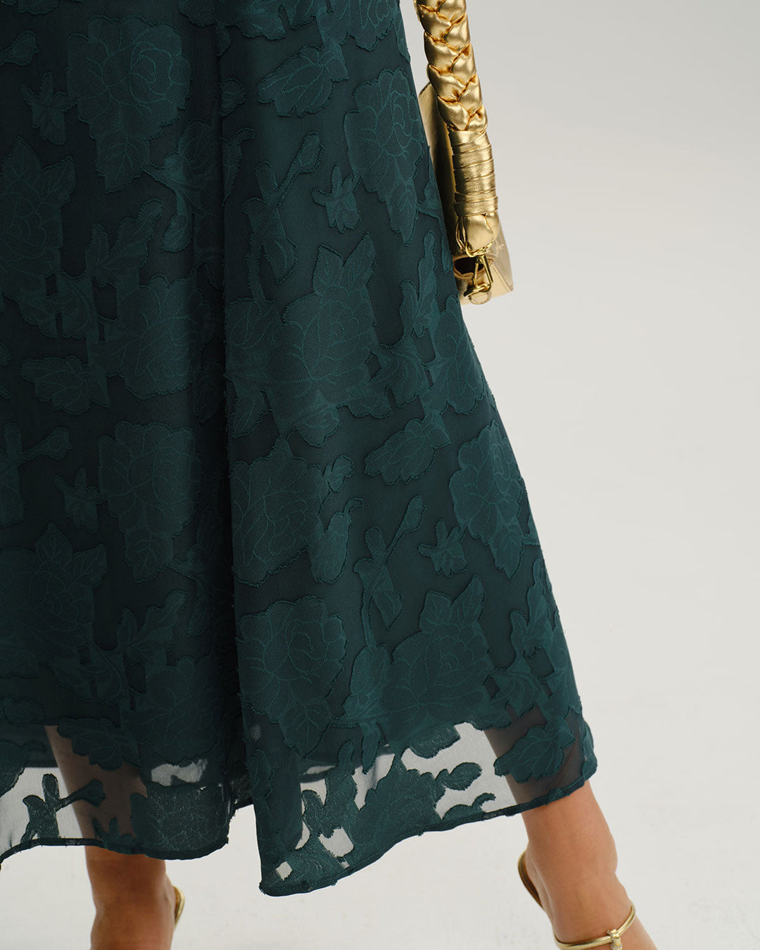 Tilda | Jacquard A-Line Slip Maxi Dress