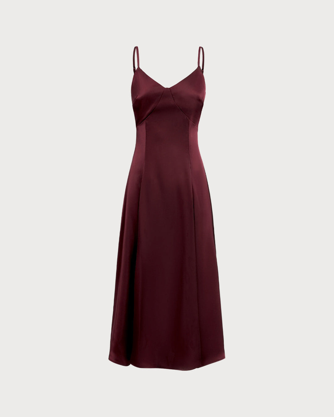 Dahlia | Spaghetti Strap Satin A-Line Maxi Dress