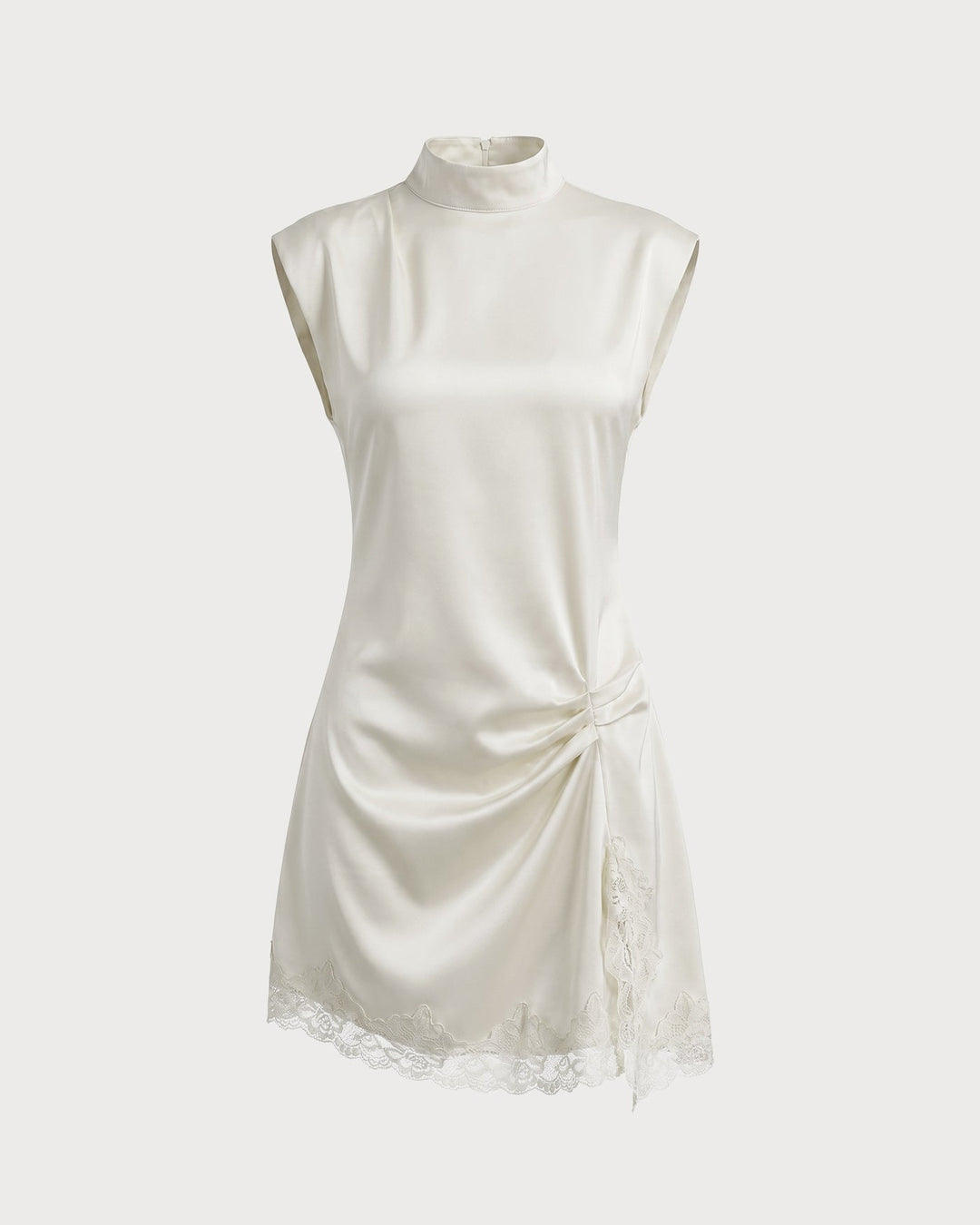 Isolde | Turtleneck Lace Bodycon Mini Dress