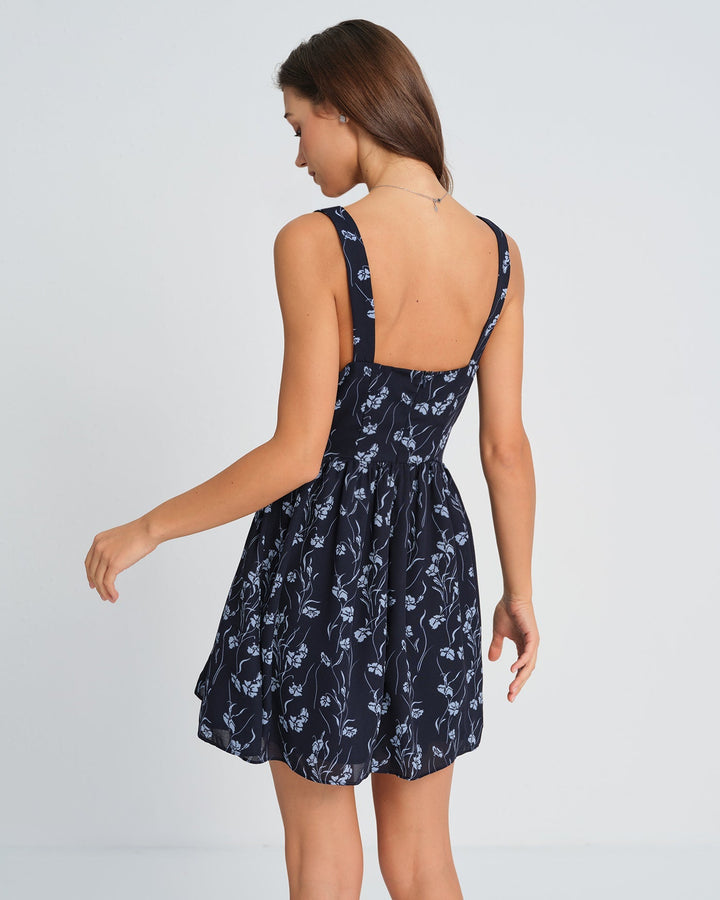 Greta | Sweetheart Floral Mini Dress