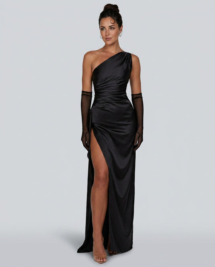 Esme | Satin-Look Evening Maxi Dress