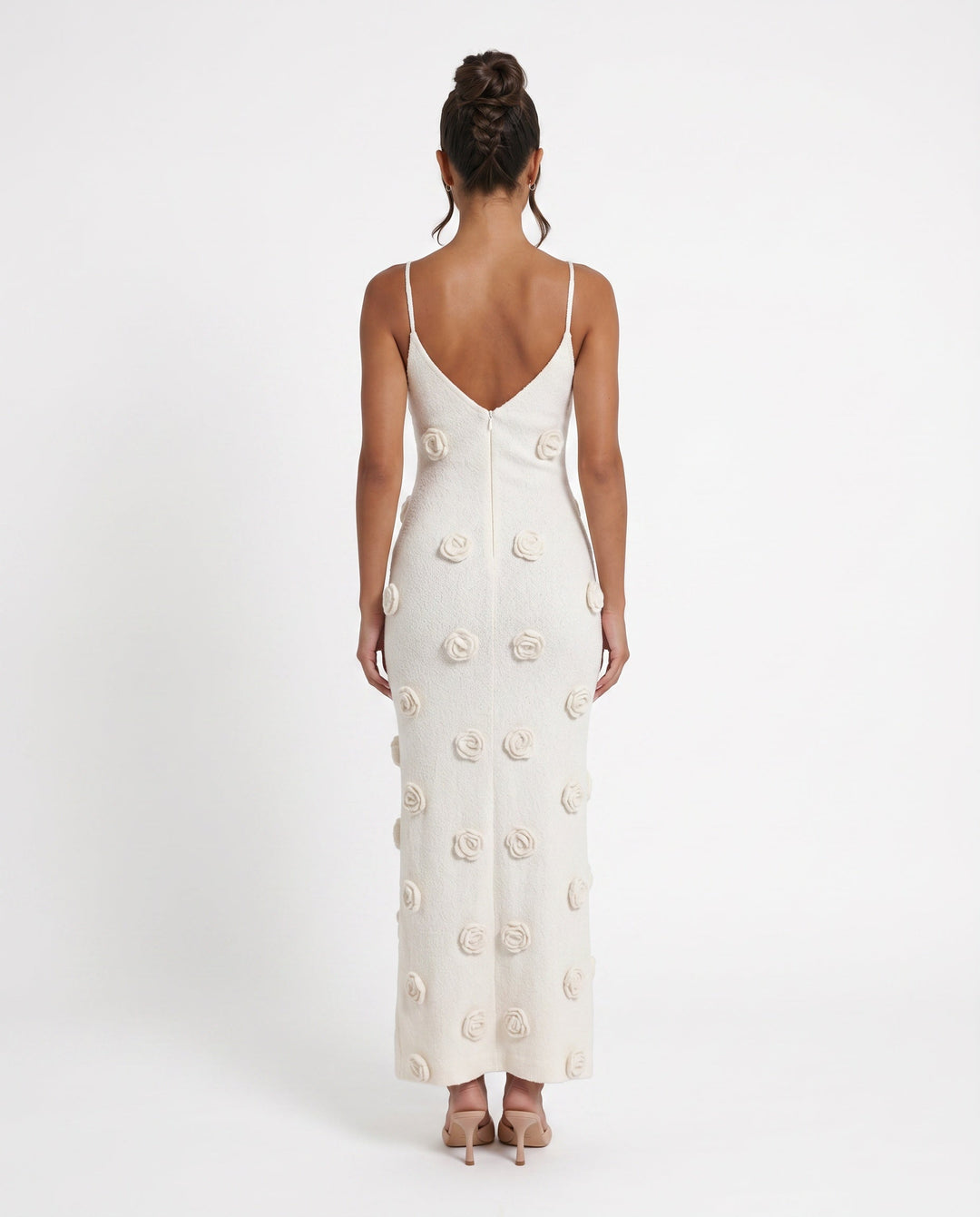 Justine | Spaghetti Strap Open Back Maxi Dress