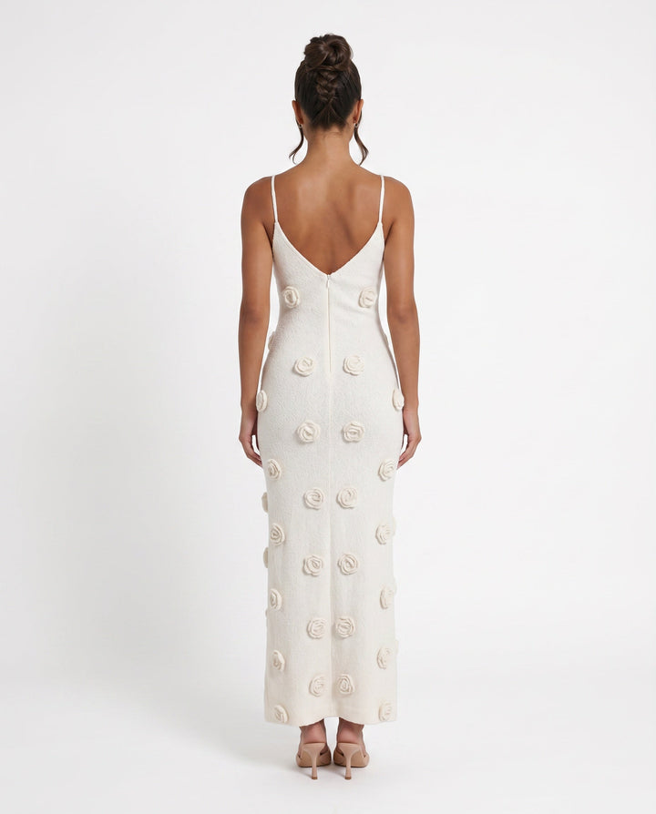 Justine | Spaghetti Strap Open Back Maxi Dress