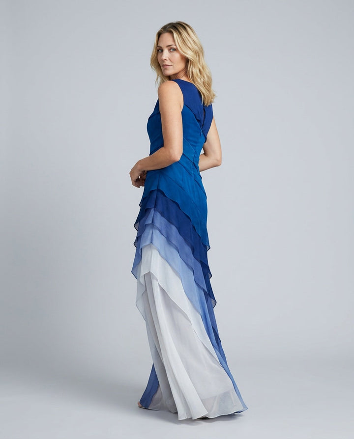 Vera | Sleeveless Fitted Bodice Maxi Gown