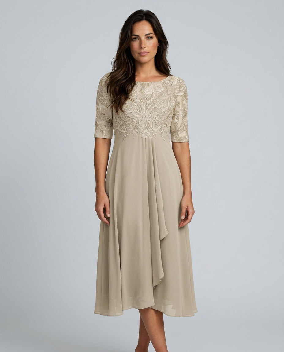 Rosette | Flowy Midi with Lace Bodice