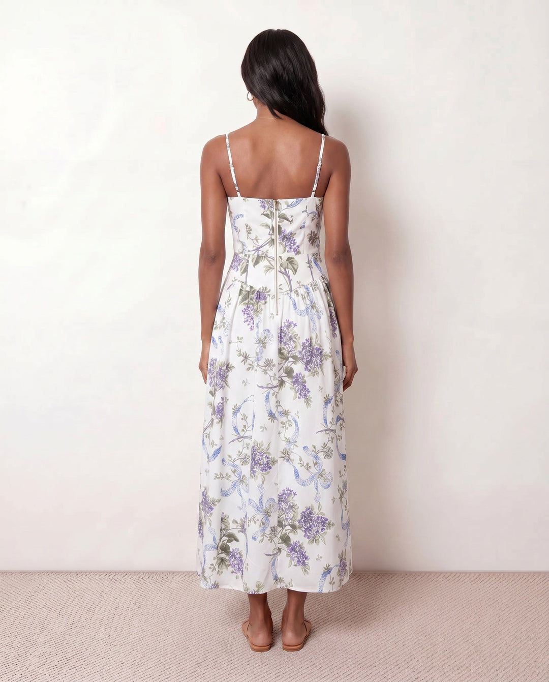 Orla | Pleated Spaghetti Strap Maxi Dress